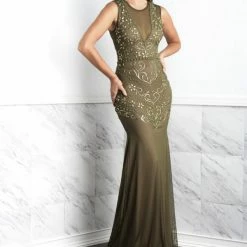 Baccio Couture Dresses Baccio Zair Painted Long Dress