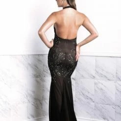 Baccio Couture Baccio Wilma Painted Long Dress Dresses