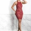 Baccio Couture Baccio Victoria Painted Short Dress