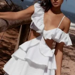 ReveBoutique Jessica Bara Anita Ruffled Mini Dress