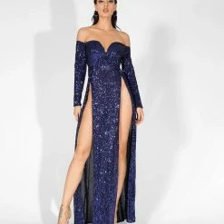 The Event Shop Jessica Bara Jessia Open Slit Dress