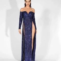 The Event Shop Jessica Bara Jessia Open Slit Dress