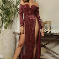 The Event Shop Jessica Bara Jessia Open Slit Dress