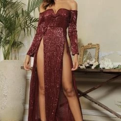 The Event Shop Jessica Bara Jessia Open Slit Dress