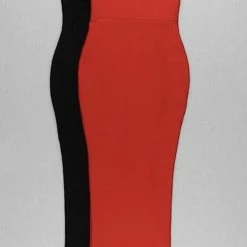 Jessica Bara Selena Bodycon Sleeveless Midi Dress