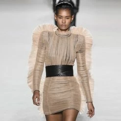 Jessica Bara Keke Lace Long Sleeve Dress