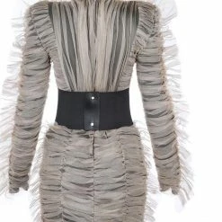 Influencer Style Jessica Bara Keke Lace Long Sleeve Dress