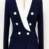 Jessica Bara Giuliana Double Breasted Blazer