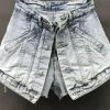 Jessica Bara April High Waisted Denim Shorts