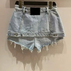 Jessica Bara April High Waisted Denim Shorts