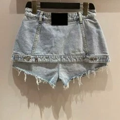 Jessica Bara April High Waisted Denim Shorts