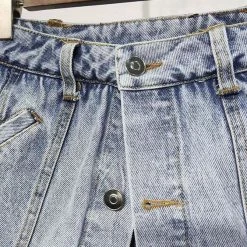 Jessica Bara April High Waisted Denim Shorts