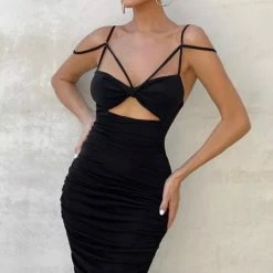 ReveBoutique Jessica Bara Magnolia Strappy Cut Out Maxi Dress