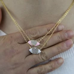 Jessica Bara Clarissa Heart Pendant Necklace