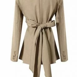 Jessica Bara Deborah V-Neck Crossover Belted Blazer The 9-5 Shop