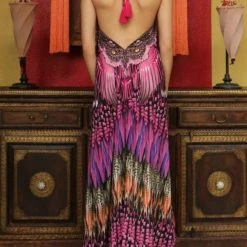 Summer Lovin' Shahida Parides 3 Way Feather Long Dress