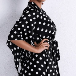 Jessica Bara Tiff Polka Dot Mini Dress