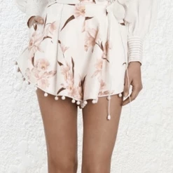 Jessica Bara Two Piece Alivia White Top And Floral Shorts Summer Lovin'