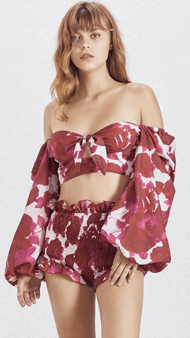 Jessica Bara Noella Two Piece Beach Print Set Summer Lovin'