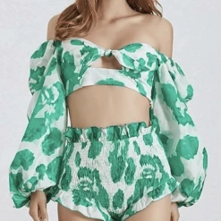Jessica Bara Noella Two Piece Beach Print Set Summer Lovin'