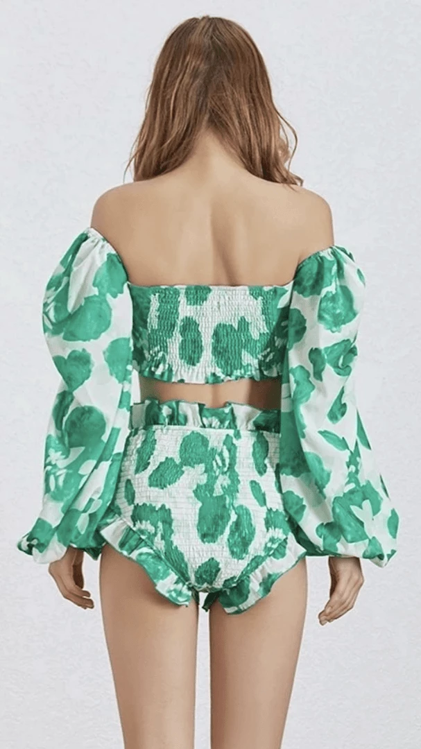 Jessica Bara Noella Two Piece Beach Print Set Summer Lovin'