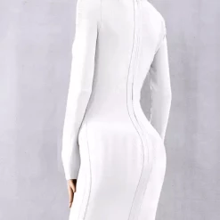 Jessica Bara Steffan Long Sleeve Bandage Dress