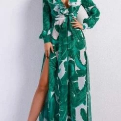 Dresses Jessica Bara Frann Tropical Print Dress