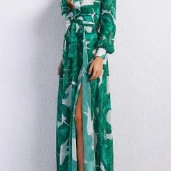 Dresses Jessica Bara Frann Tropical Print Dress