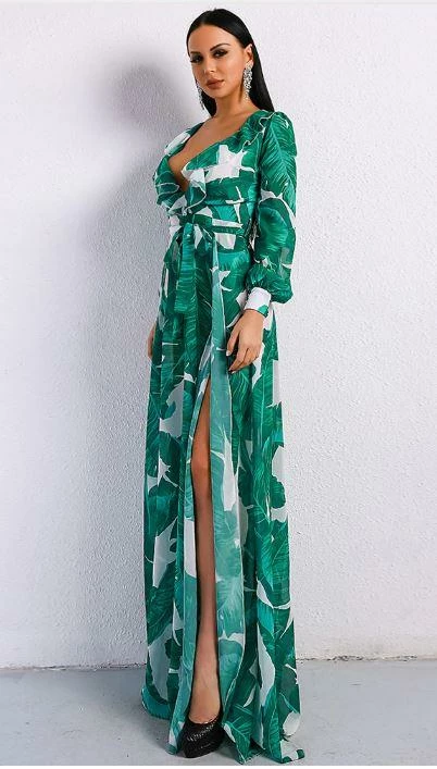 Dresses Jessica Bara Frann Tropical Print Dress