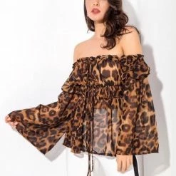 Jessica Bara Kanela Chiffon Top Tops