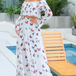 Jessica Bara Rosalia Off Shoulder Two Piece