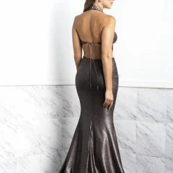 Baccio Couture Baccio Maya Painted Long Dress