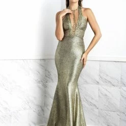 Baccio Couture Baccio Maya Painted Long Dress