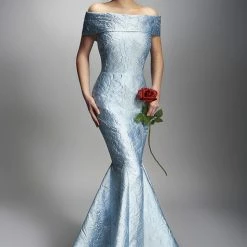 Nicole Bakti Off Shoulder Mermaid Long Dress Dresses