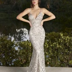 Nicole Bakti Sweetheart Neckline Sequin Embellished Long Dress Dresses