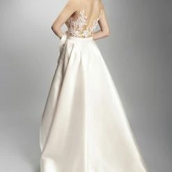 Dresses Nicole Bakti Mesh Lace Hi-Lo Dress