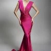 Dresses Nicole Bakti Deep V Front Knot Low Back Long Dress