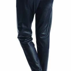 Influencer Style Commando Faux Leather Jogger
