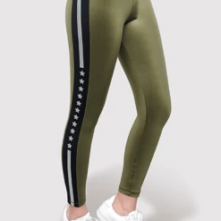 Active Fit Silver Stripe Legging Leggings