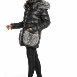 Reve Doll Essentials Luigi Long Sleeve Fur Puffer Jacket