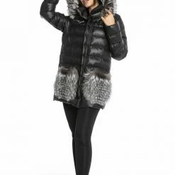 Reve Doll Essentials Luigi Long Sleeve Fur Puffer Jacket