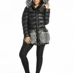 Reve Doll Essentials Luigi Long Sleeve Fur Puffer Jacket