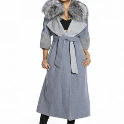 Reve Doll Essentials Luigi Long Sleeve Fur Belted Coat