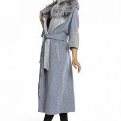 Reve Doll Essentials Luigi Long Sleeve Fur Belted Coat