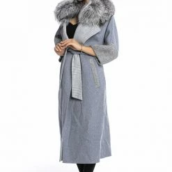 Reve Doll Essentials Luigi Long Sleeve Fur Belted Coat