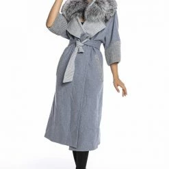 Reve Doll Essentials Luigi Long Sleeve Fur Belted Coat