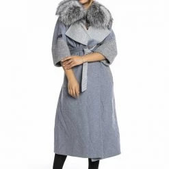 Reve Doll Essentials Luigi Long Sleeve Fur Belted Coat