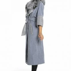 Reve Doll Essentials Luigi Long Sleeve Fur Belted Coat