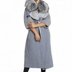 Reve Doll Essentials Luigi Long Sleeve Fur Belted Coat