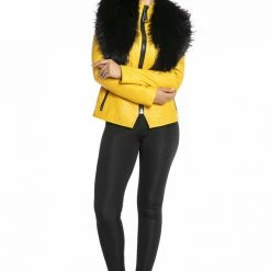 Luigi Long Sleeve Fur Leather Jacket